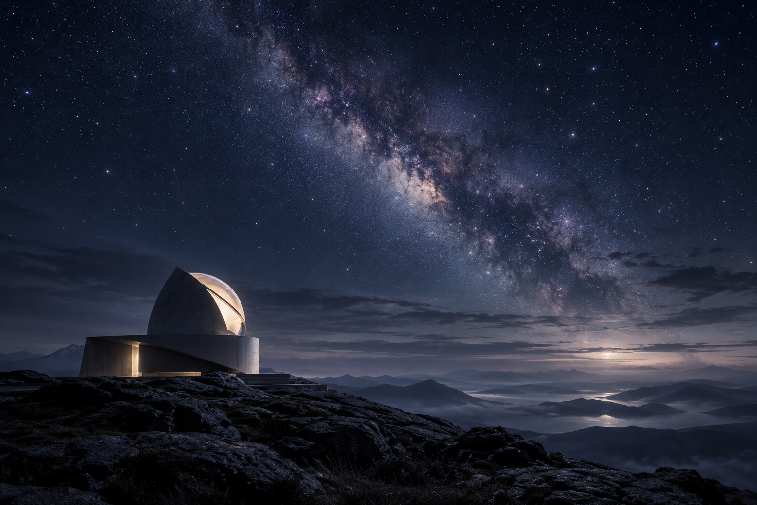 虚构的星空观测站演示图